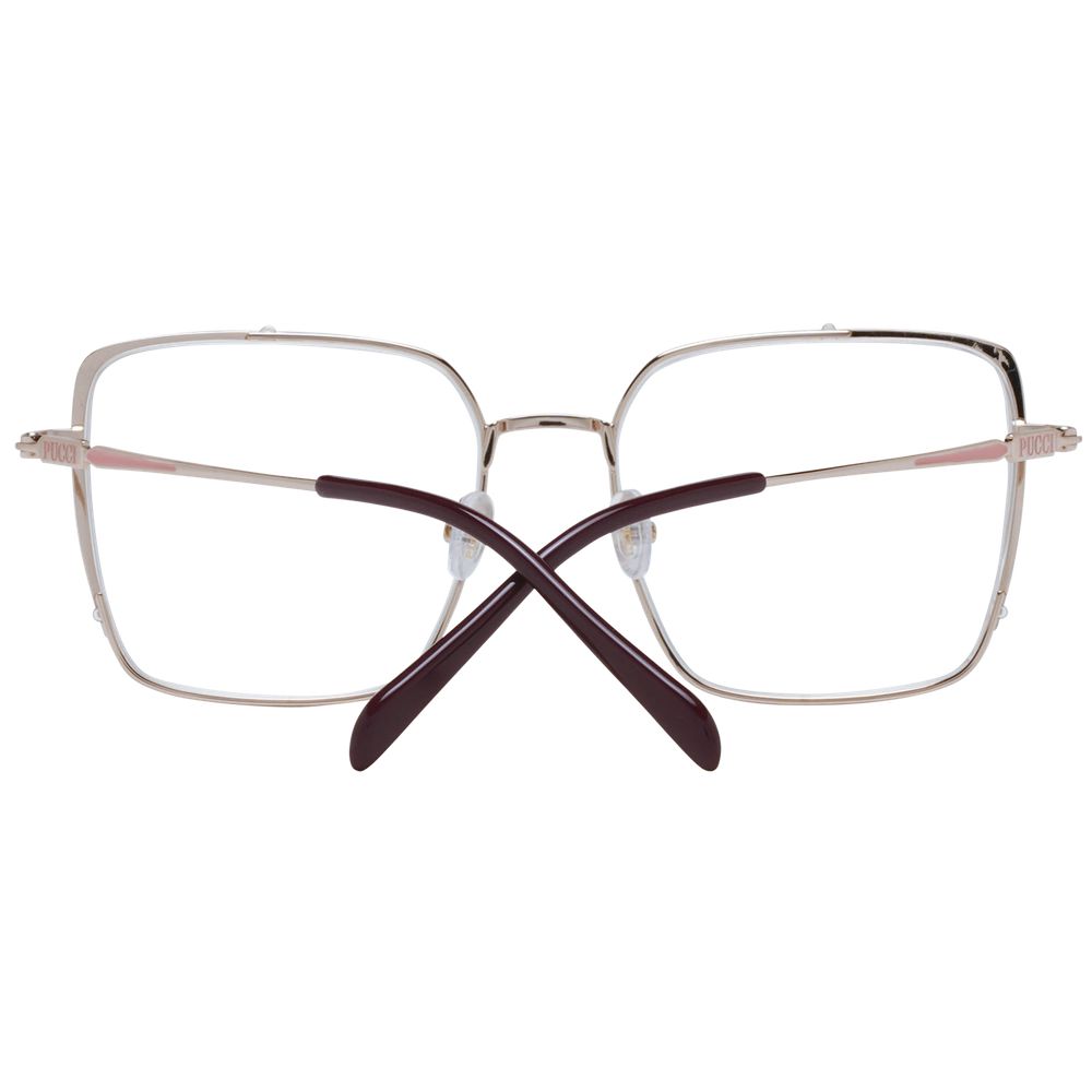 Silver Women Glasses Frame Emilio Pucci