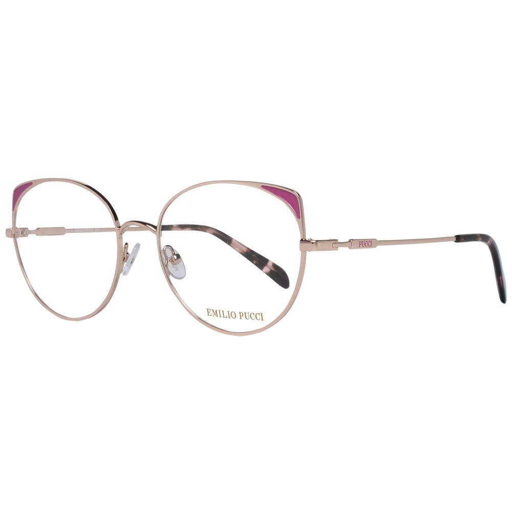 Rose Gold Women Glasses Frame Emilio Pucci