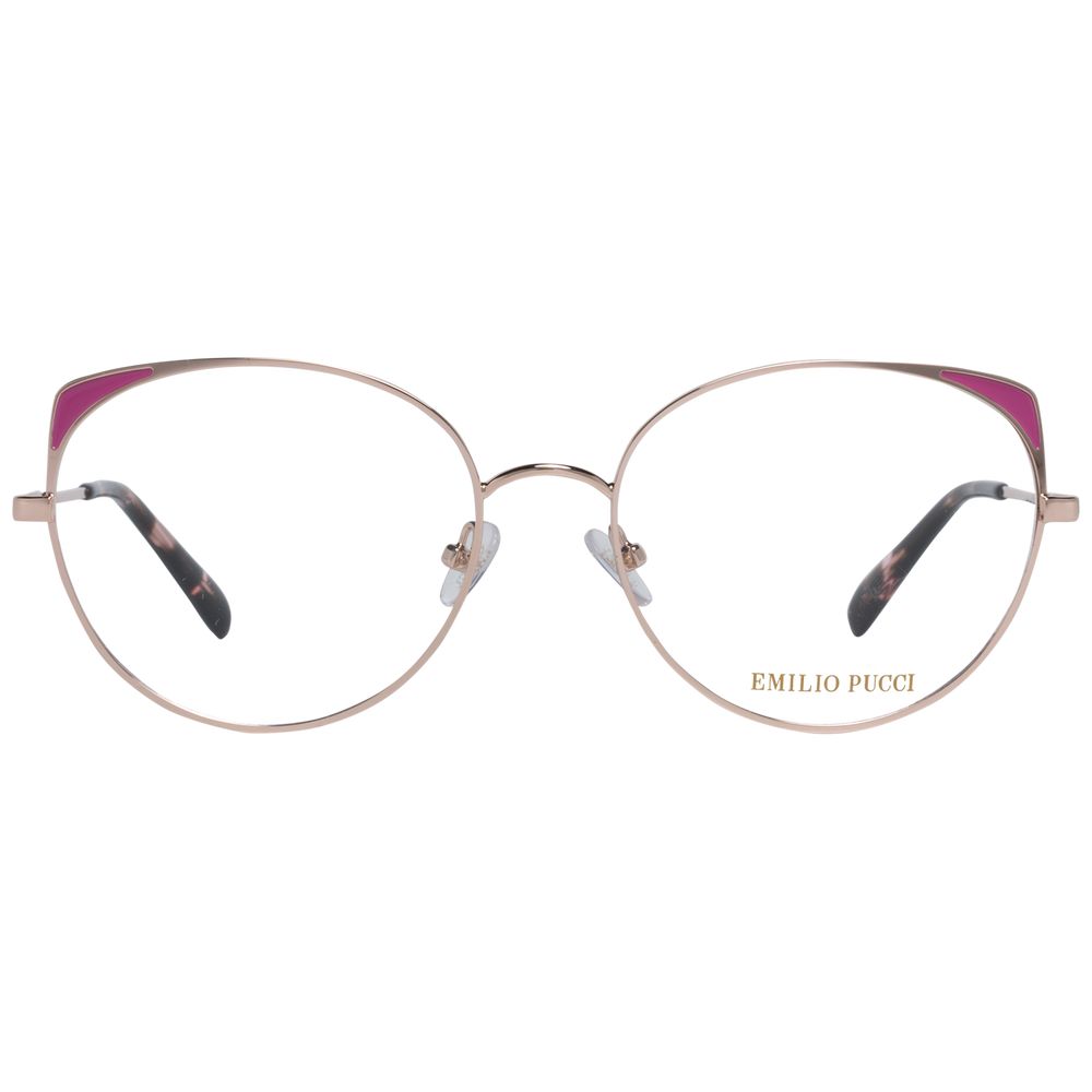 Rose Gold Women Glasses Frame Emilio Pucci