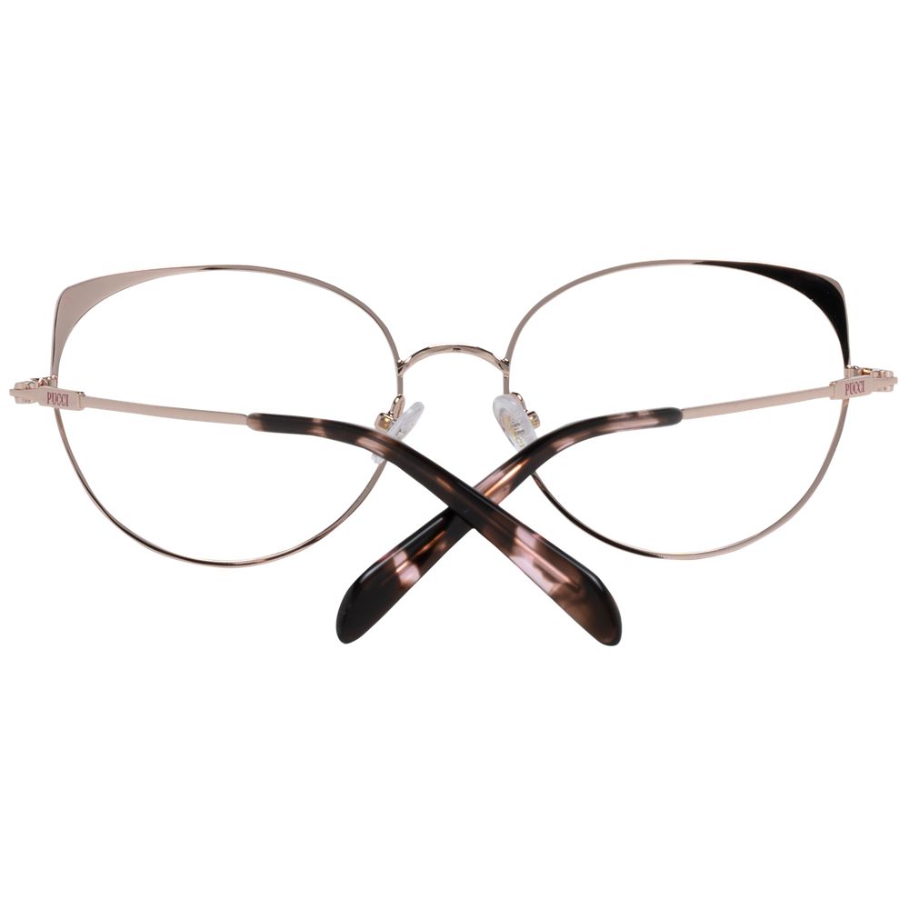 Rose Gold Women Glasses Frame Emilio Pucci