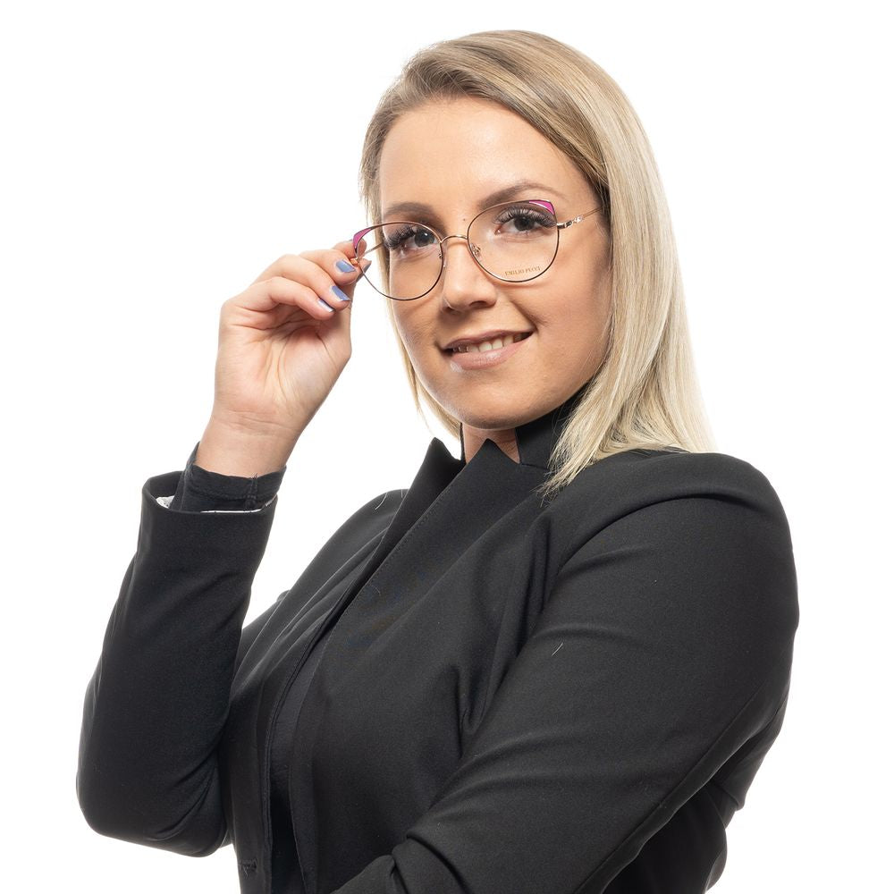 Rose Gold Women Glasses Frame Emilio Pucci