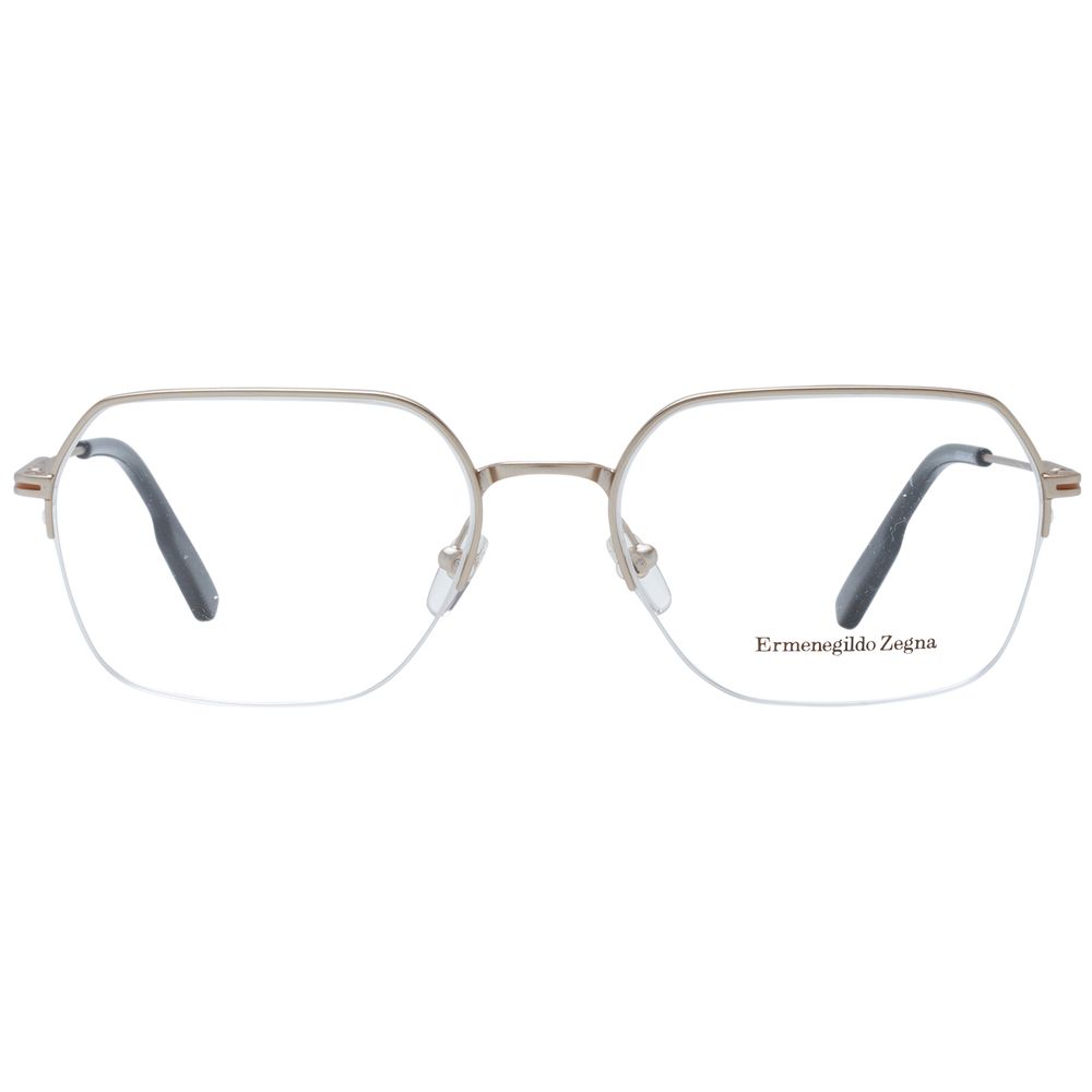 Silver Men Glasses Frame Ermenegildo Zegna