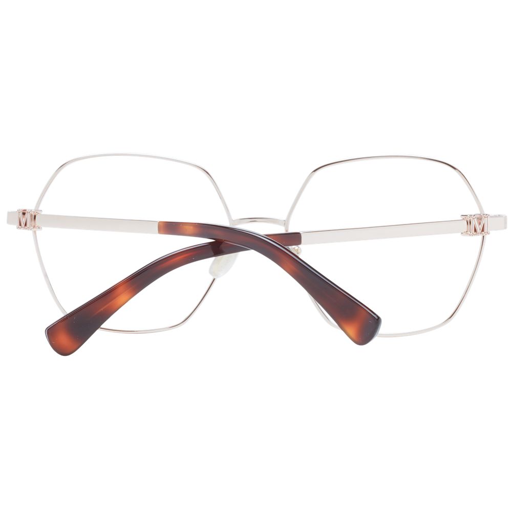 Rose Gold Women Glasses Frame Max Mara