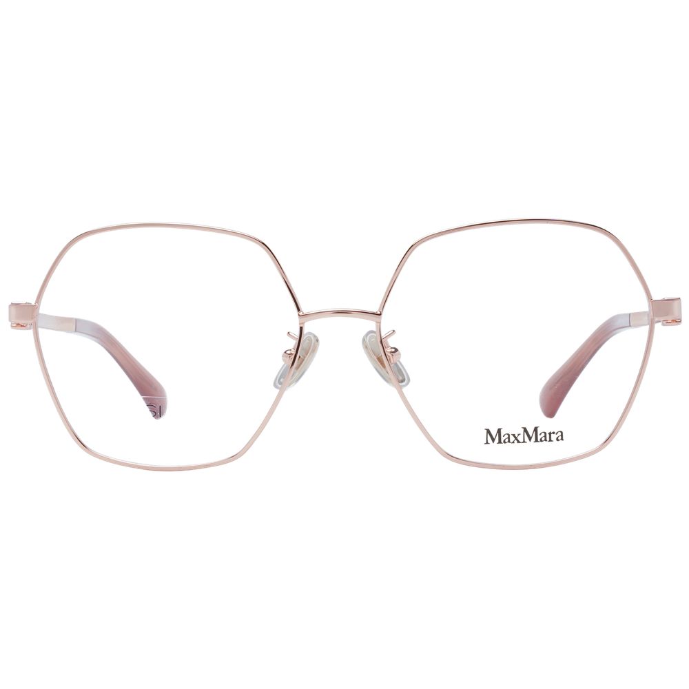 Rose Gold Women Glasses Frame Max Mara