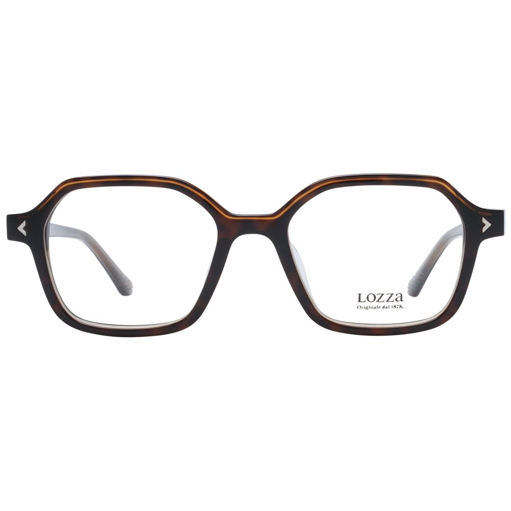 Brown Unisex Glasses Frame Lozza