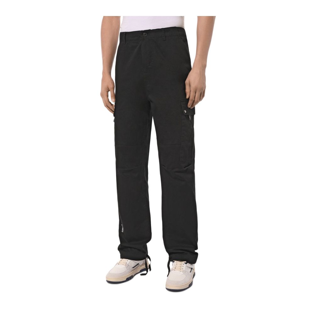 Black Cotton Men Cargo Pant Comme Des Fuckdown