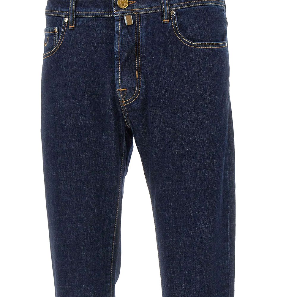 Blue Stretch Denim Men's Jeans Jacob Cohen