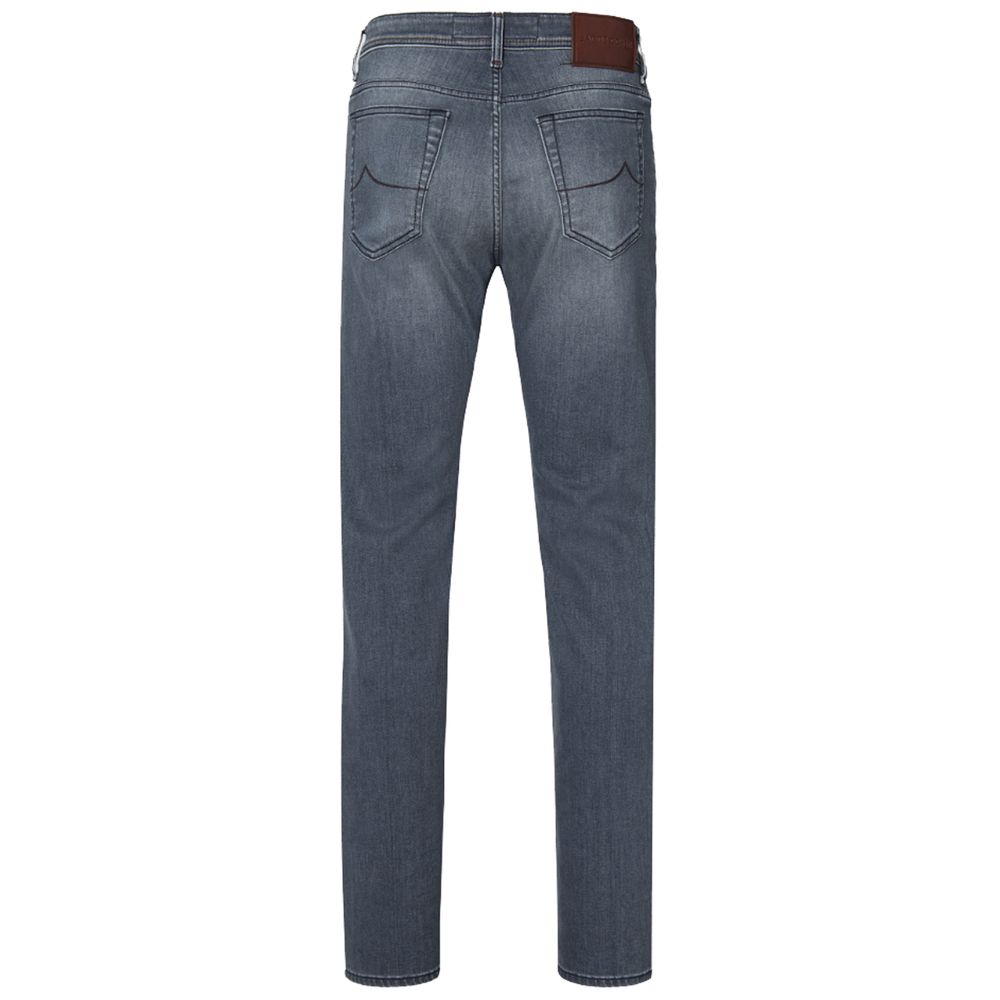 Gray Cotton Men Jeans Jacob Cohen