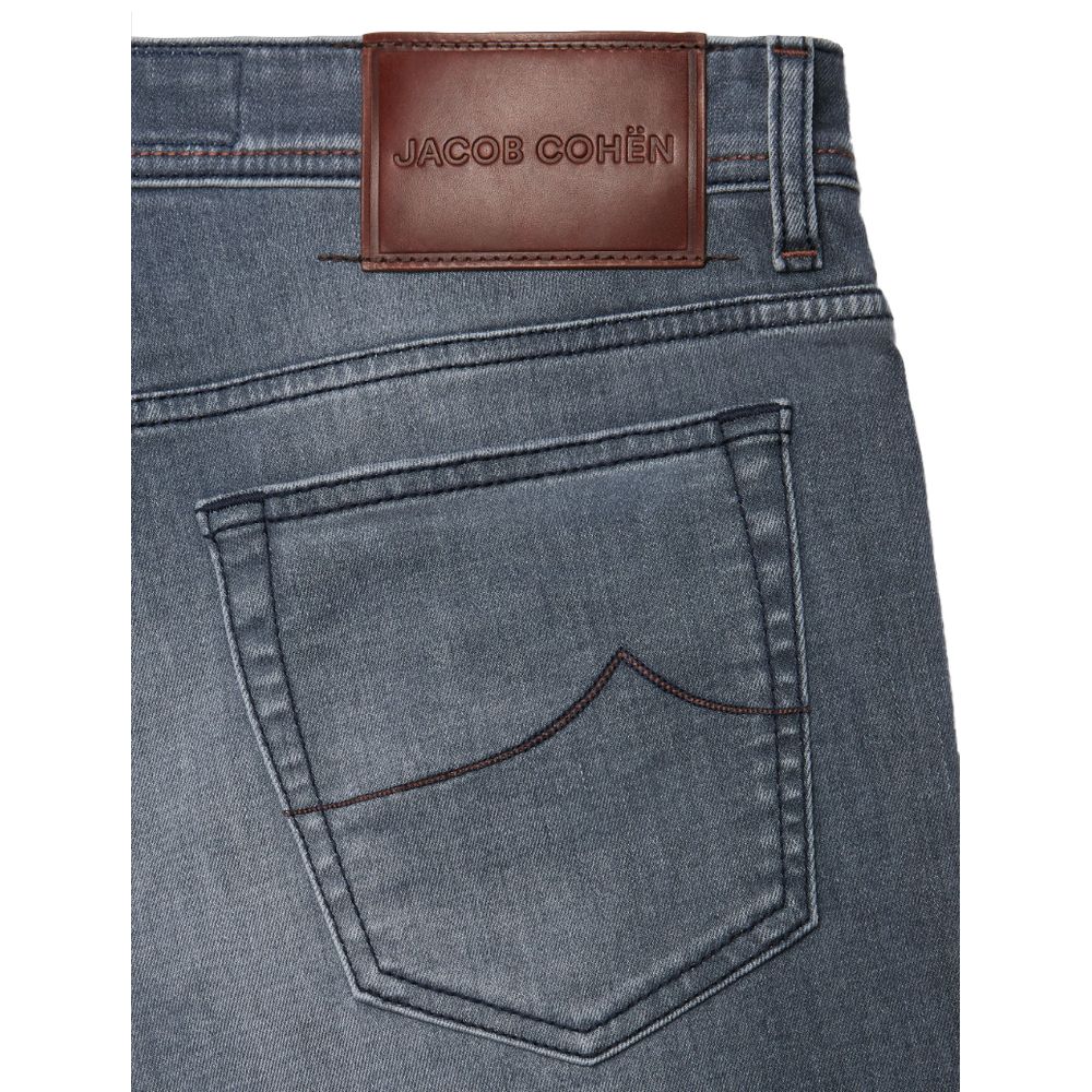 Gray Cotton Men Jeans Jacob Cohen