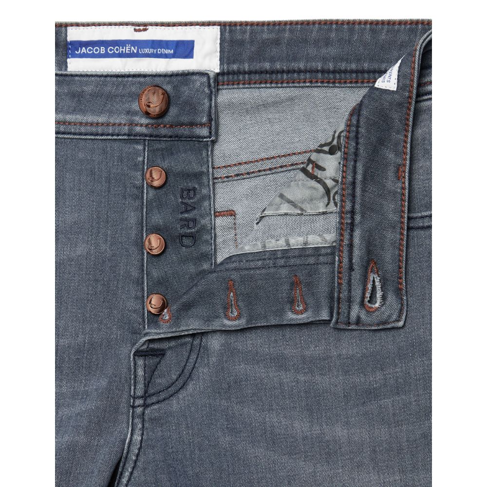 Gray Cotton Men Jeans Jacob Cohen