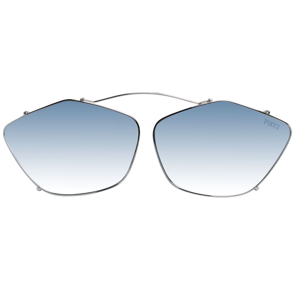 Silver Women Glasses Frame Emilio Pucci