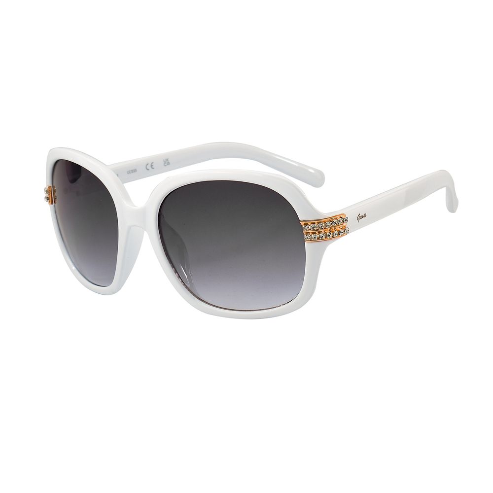 White Resin Sunglasses Guess