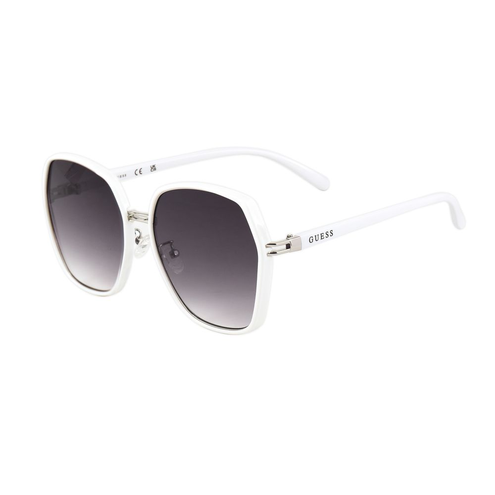 White Metal Sunglasses Guess