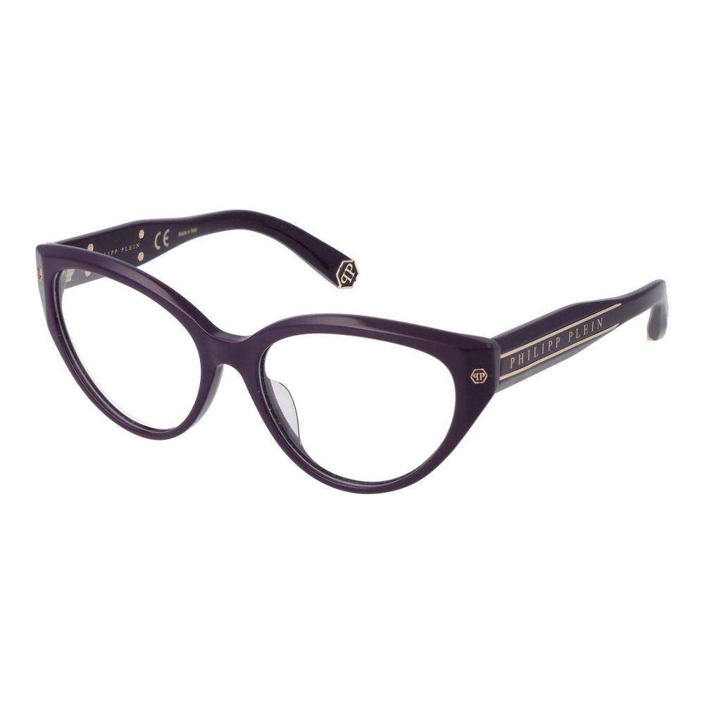 Purple Women Glasses Frame Philipp Plein