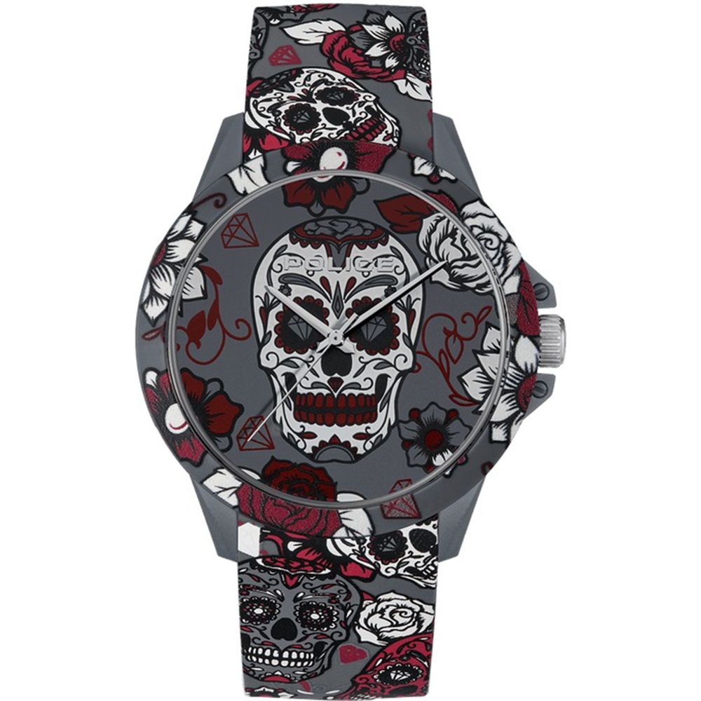 Gray Synthetic Watch Police