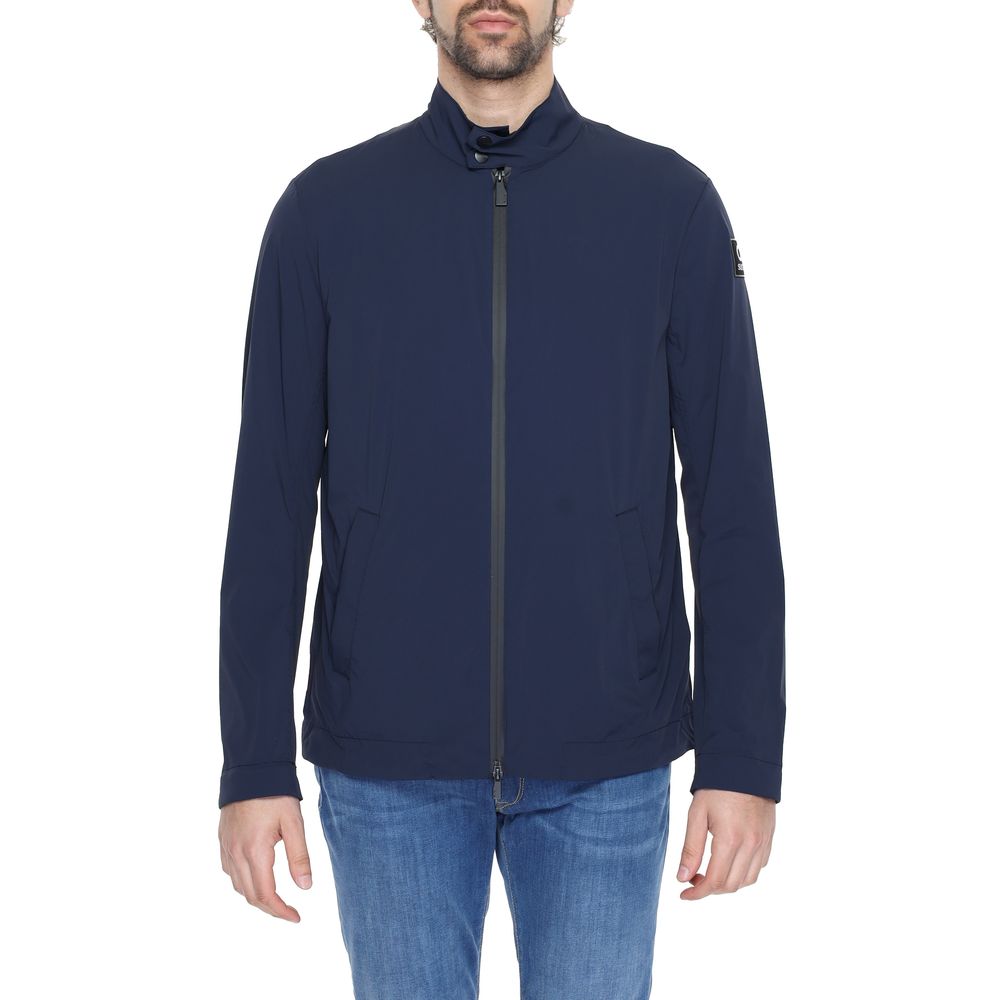 Blue Nylon Jackets & Coat Suns