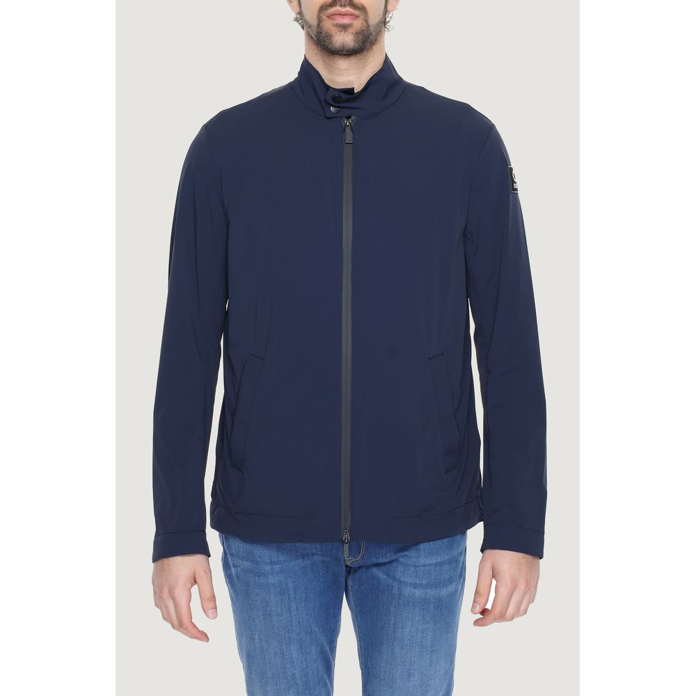 Blue Nylon Jackets & Coat Suns