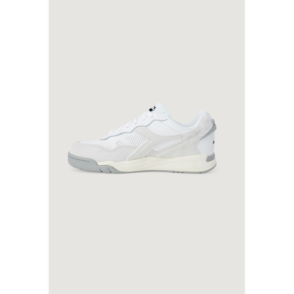 White Artificial Leather Sneaker Diadora