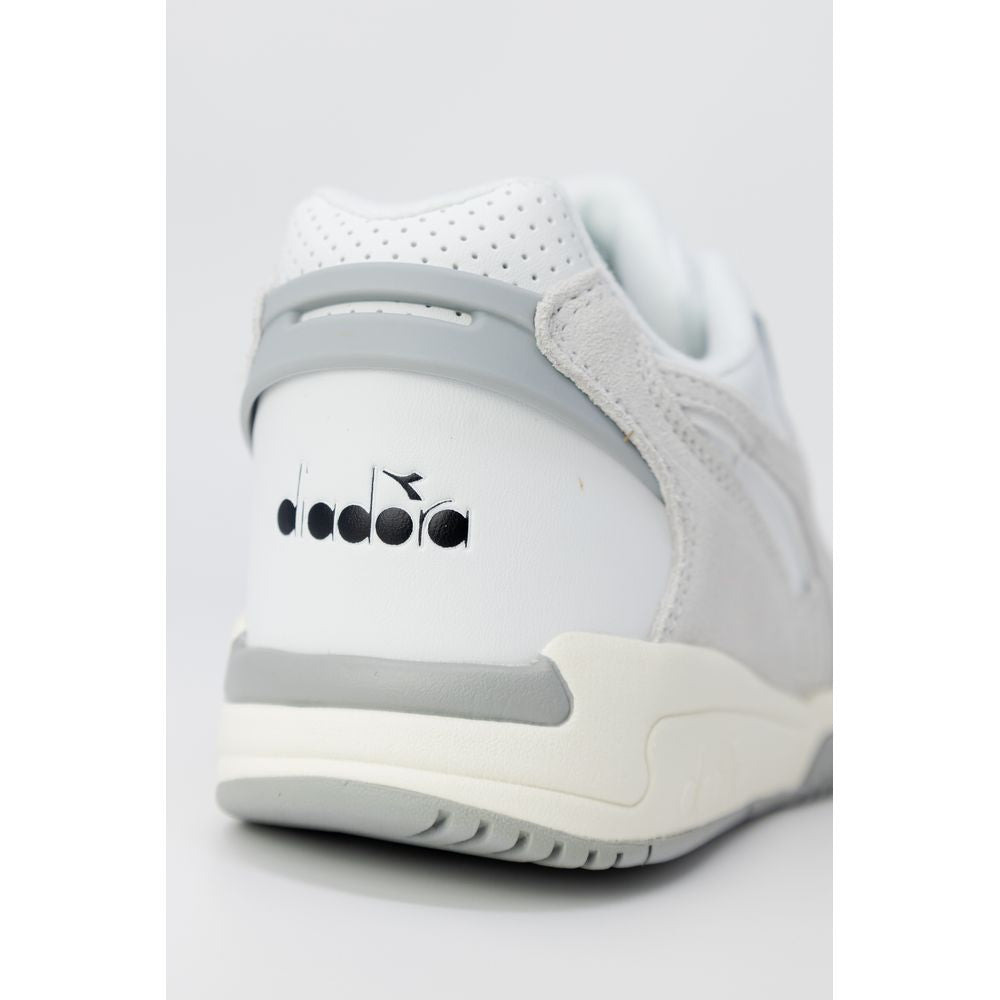 White Artificial Leather Sneaker Diadora