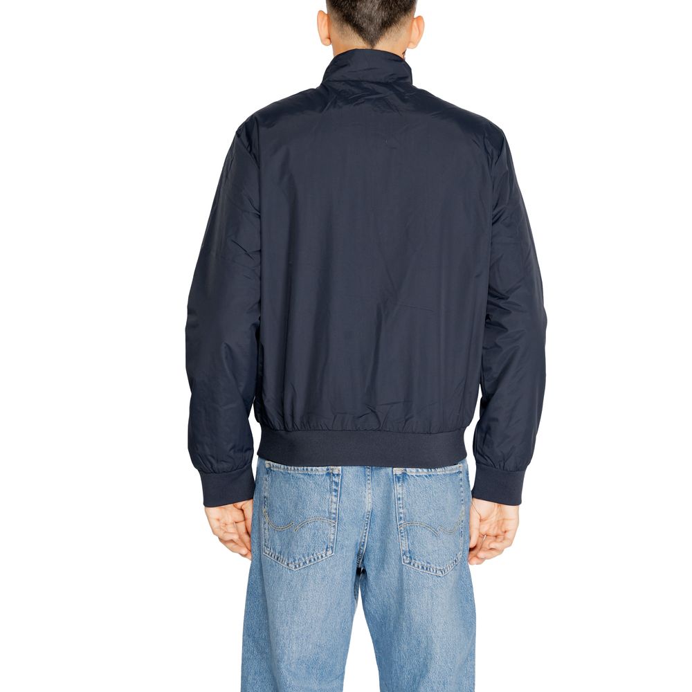 Blue Polyamide Jackets & Coat EA7 Emporio Armani
