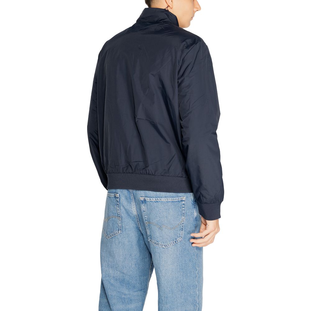 Blue Polyamide Jackets & Coat EA7 Emporio Armani