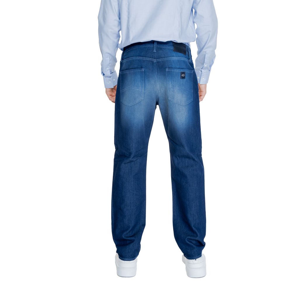Blue Cotton Skinny Pant Armani Exchange