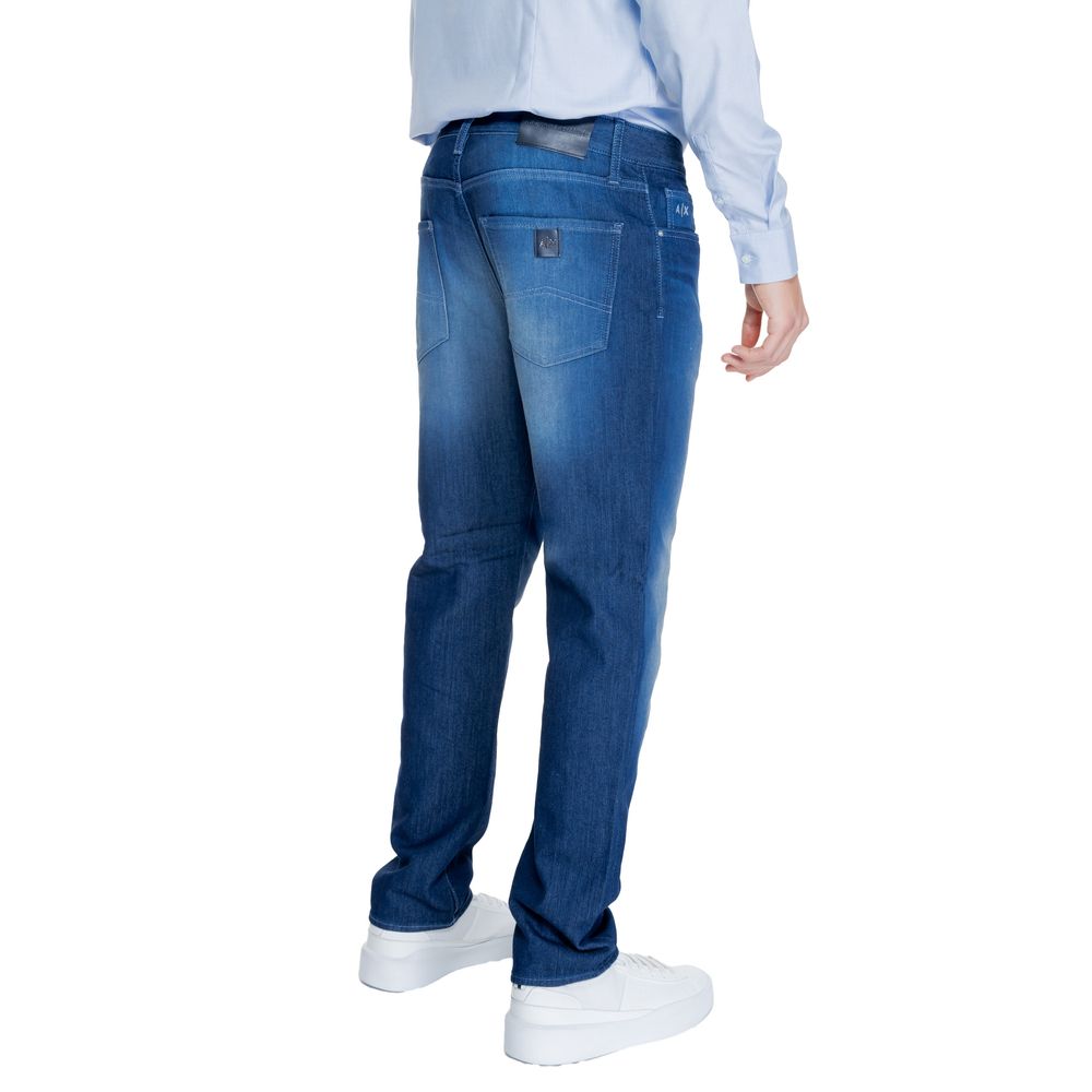 Blue Cotton Skinny Pant Armani Exchange
