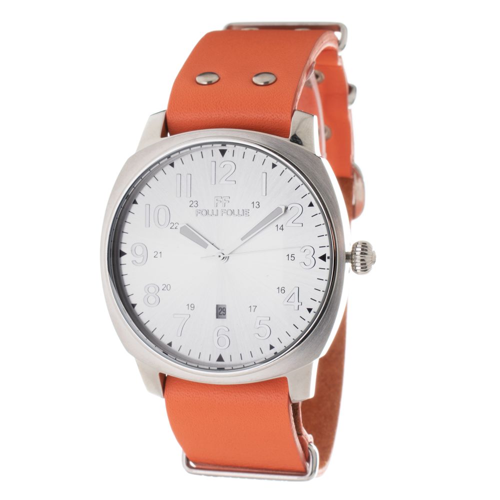 Orange Leather Watch Folli Follie