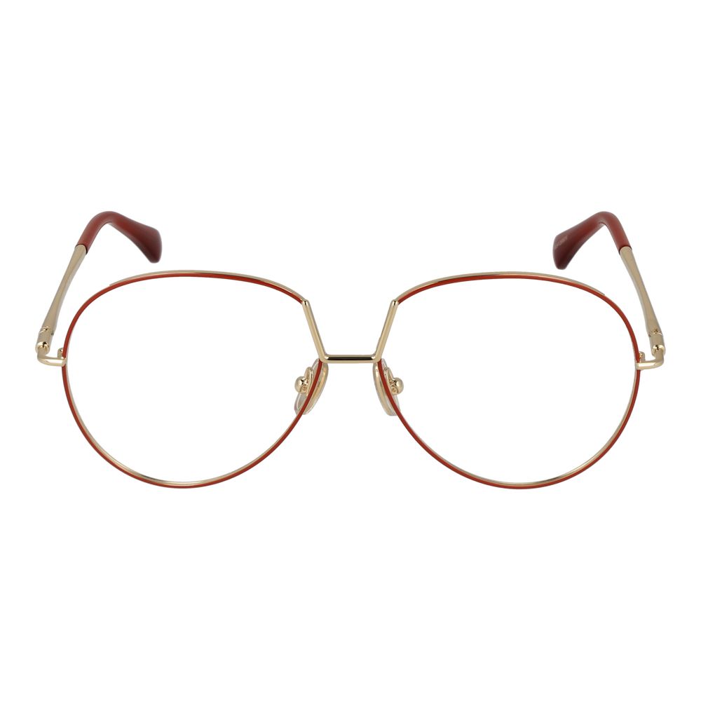 Orange Women Glasses Frame Max Mara