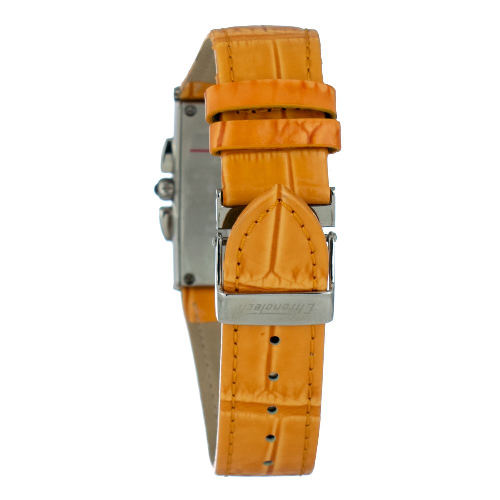 Orange Leather Watch Chronotech