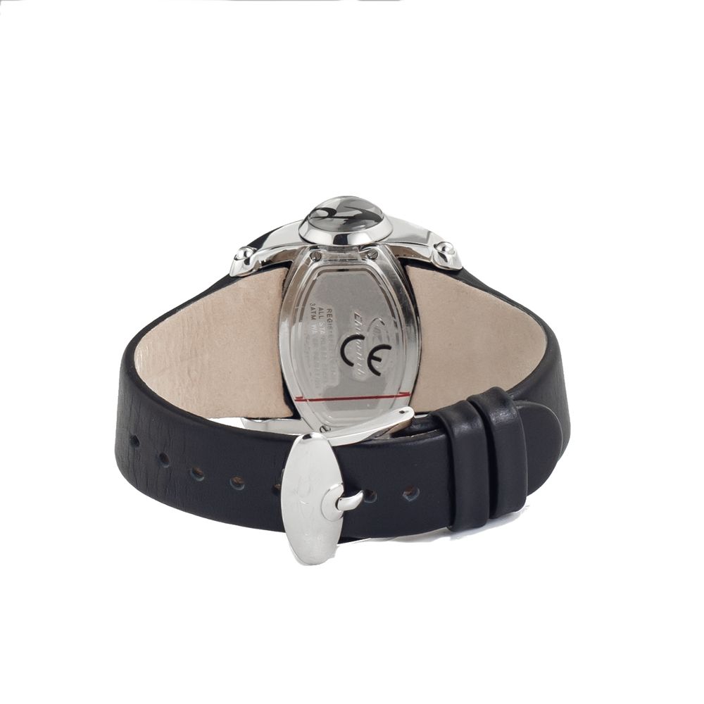 Black Leather Watch Chronotech