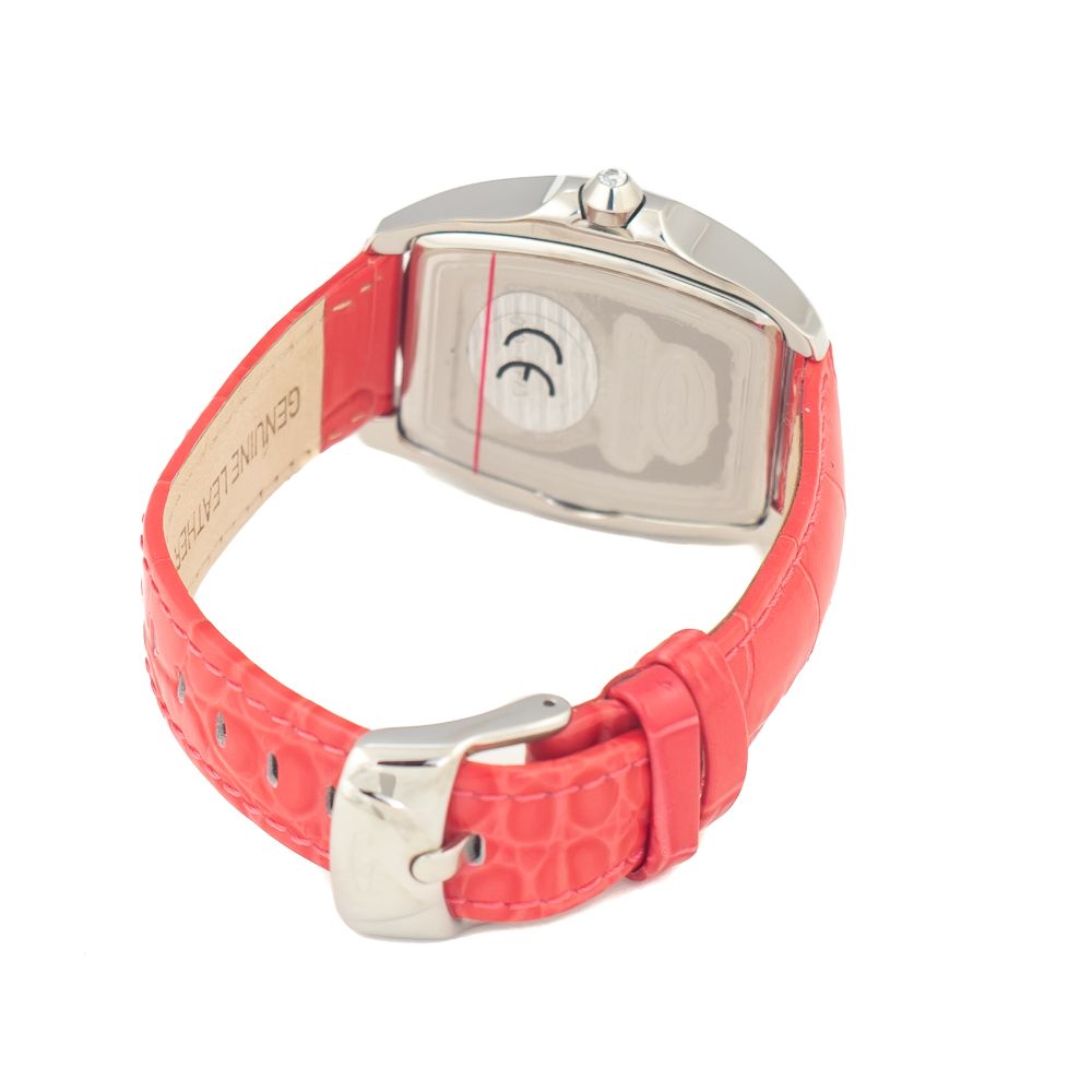 Red Leather Watch Chronotech