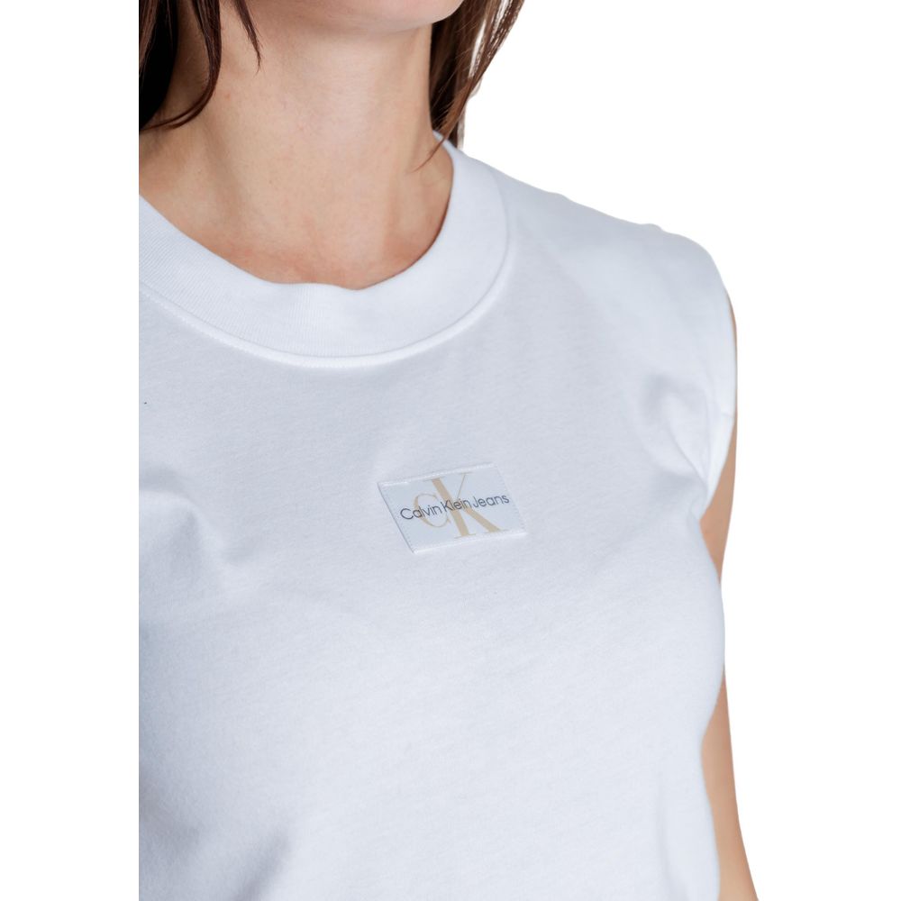 White Cotton T-Shirt Calvin Klein Jeans