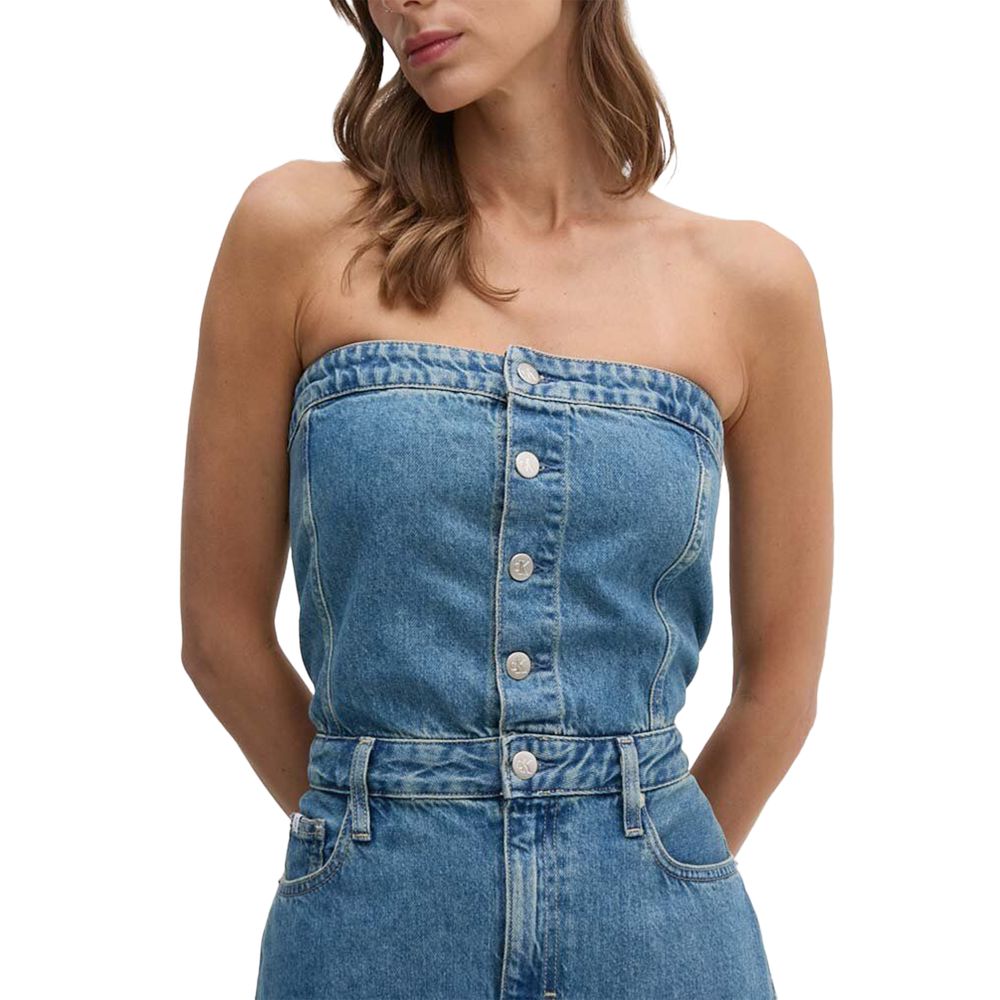 Blue Cotton Long dresses Calvin Klein Jeans