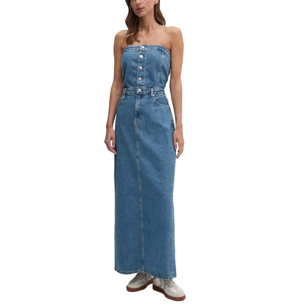 Blue Cotton Long dresses Calvin Klein Jeans