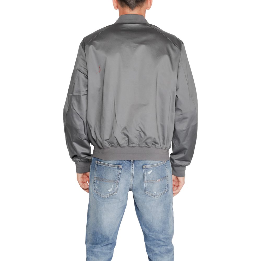 Gray Organic Cotton Jackets & Coat Calvin Klein