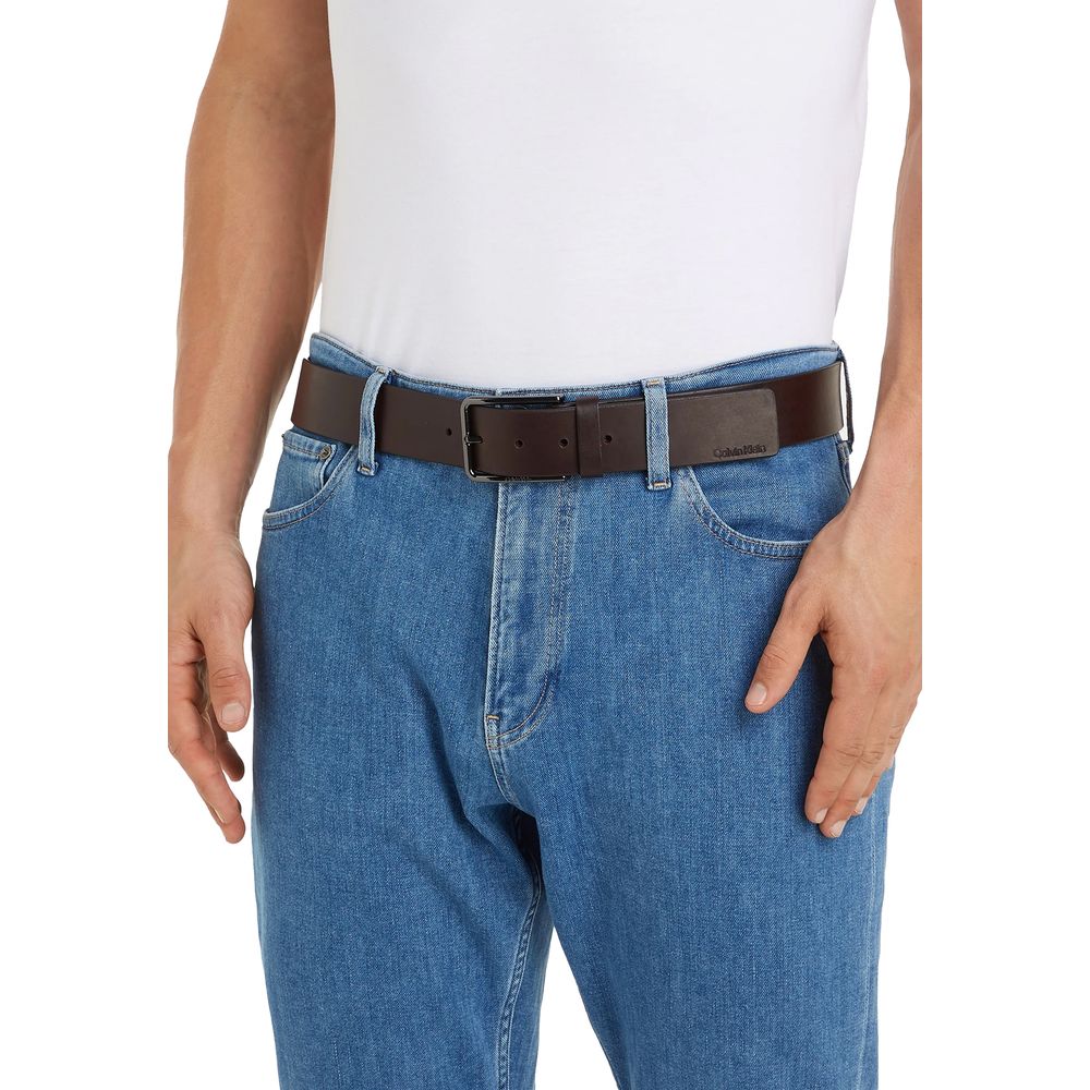 Brown Leather Belt Calvin Klein