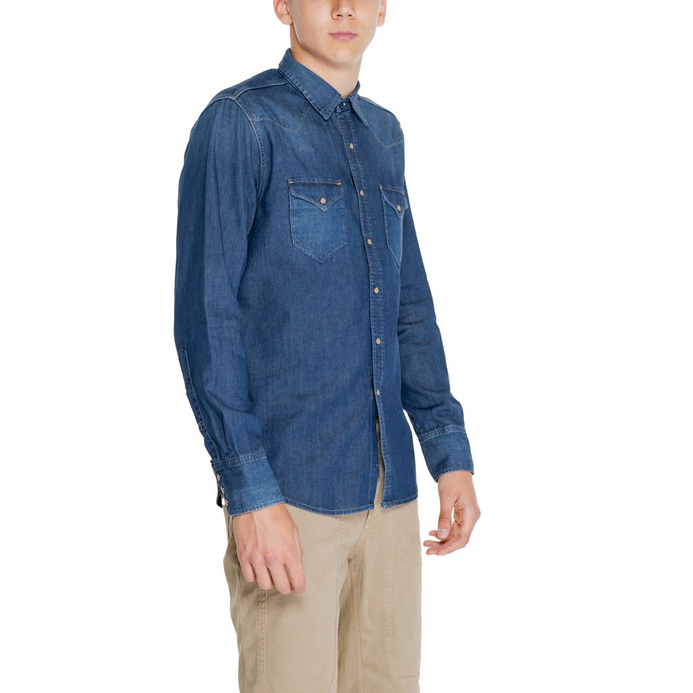Blue Cotton Shirt Replay