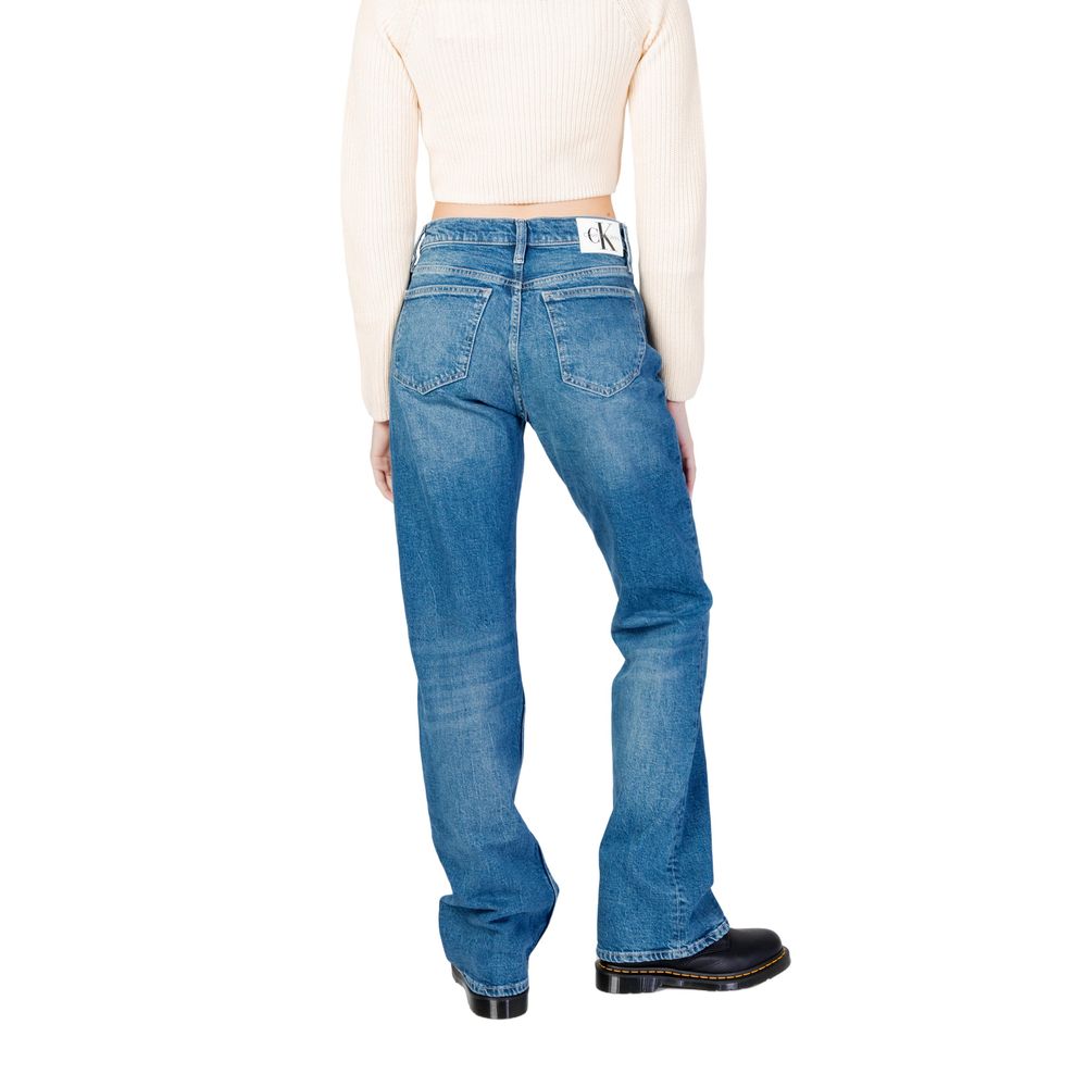 Blue Cotton Mom Jean Calvin Klein Jeans