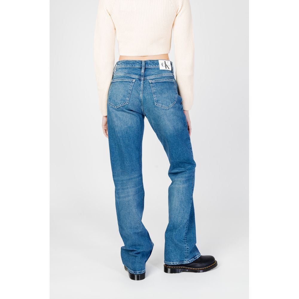 Blue Cotton Mom Jean Calvin Klein Jeans