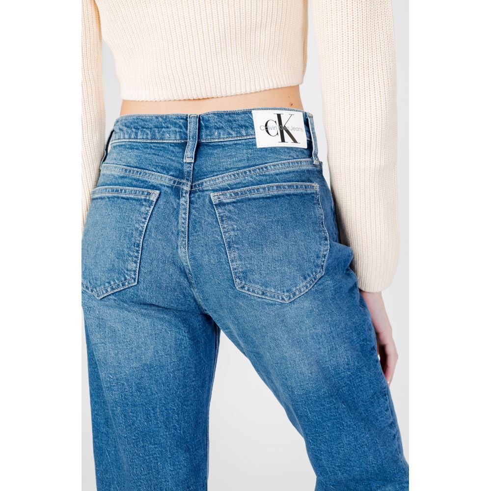 Blue Cotton Mom Jean Calvin Klein Jeans