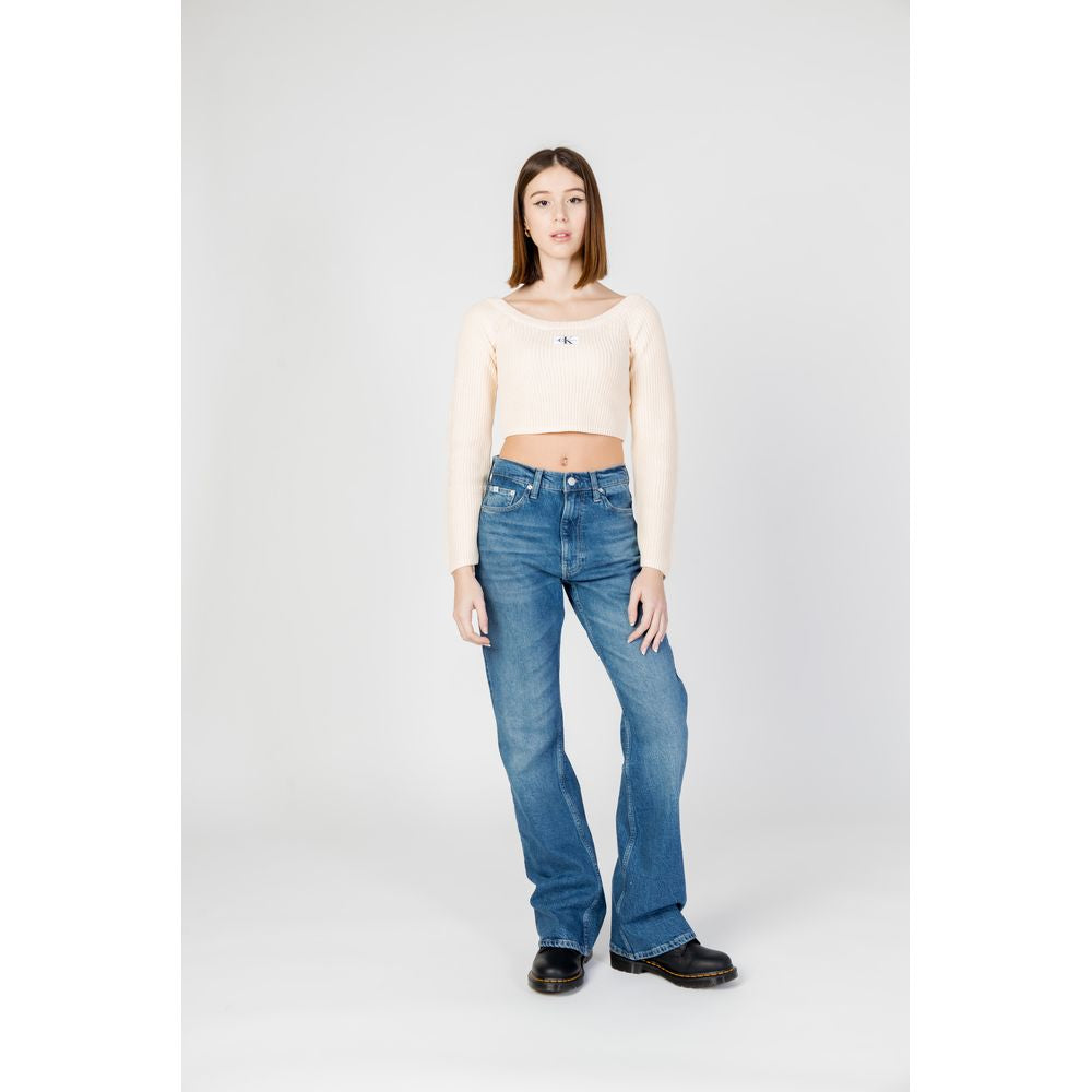 Blue Cotton Mom Jean Calvin Klein Jeans