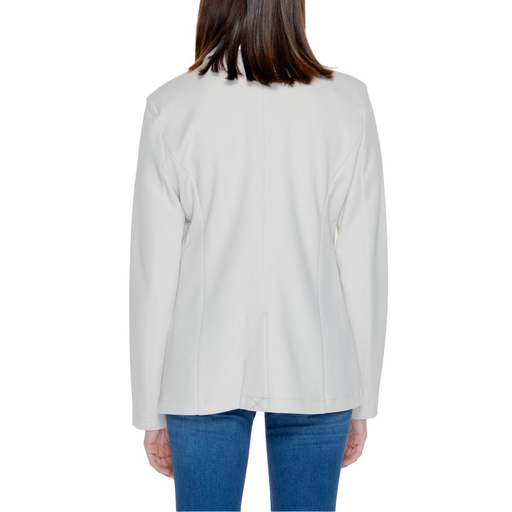 Beige Polyester Blazer Only