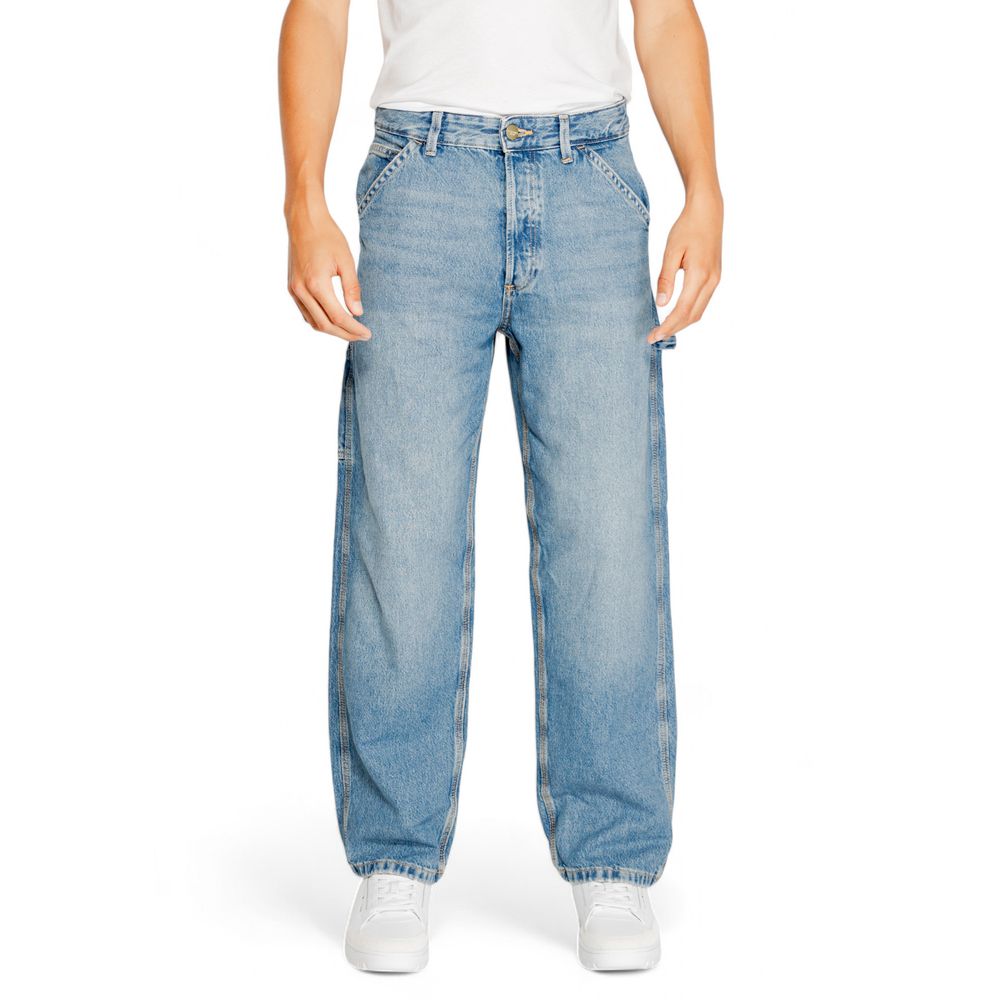 Blue Cotton Relaxed Fit Jean Jack Jones
