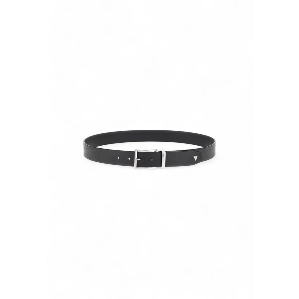 Black Leather Belt Guess