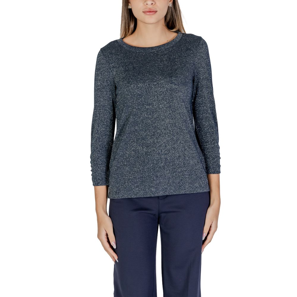 Blue Polyester Long Sleeve Street One