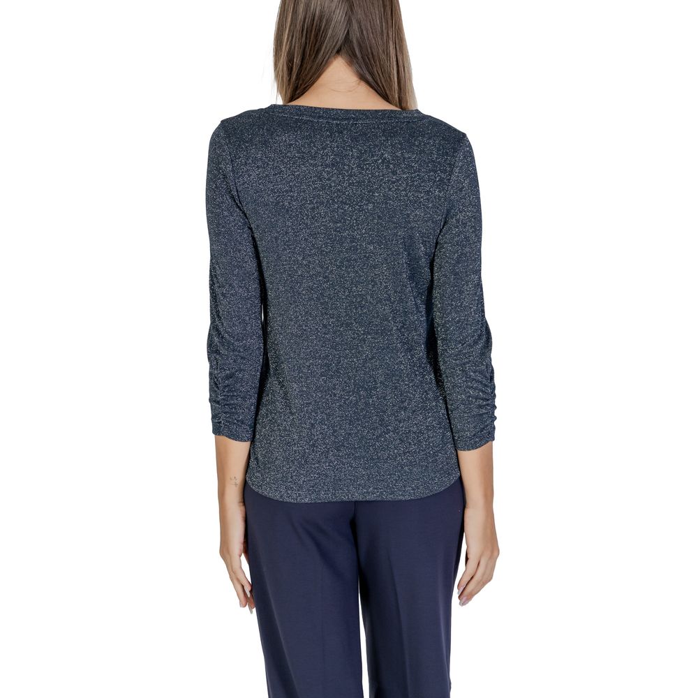 Blue Polyester Long Sleeve Street One