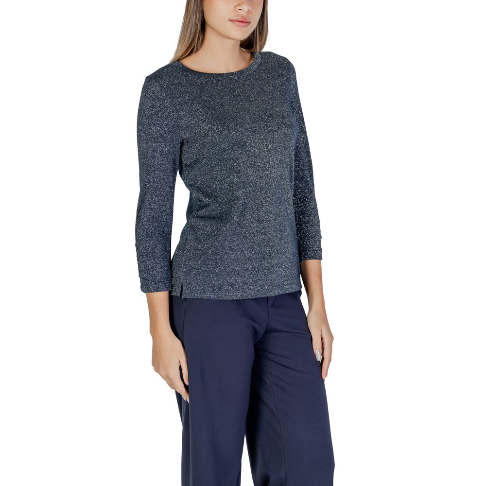 Blue Polyester Long Sleeve Street One