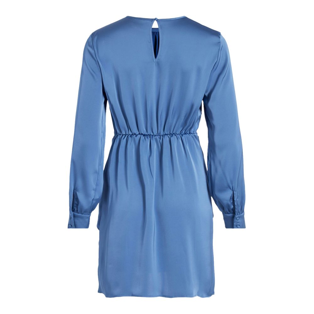 Blue Recycled Polyester Short Vila Clothes
