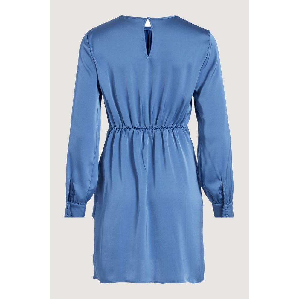 Blue Recycled Polyester Short Vila Clothes